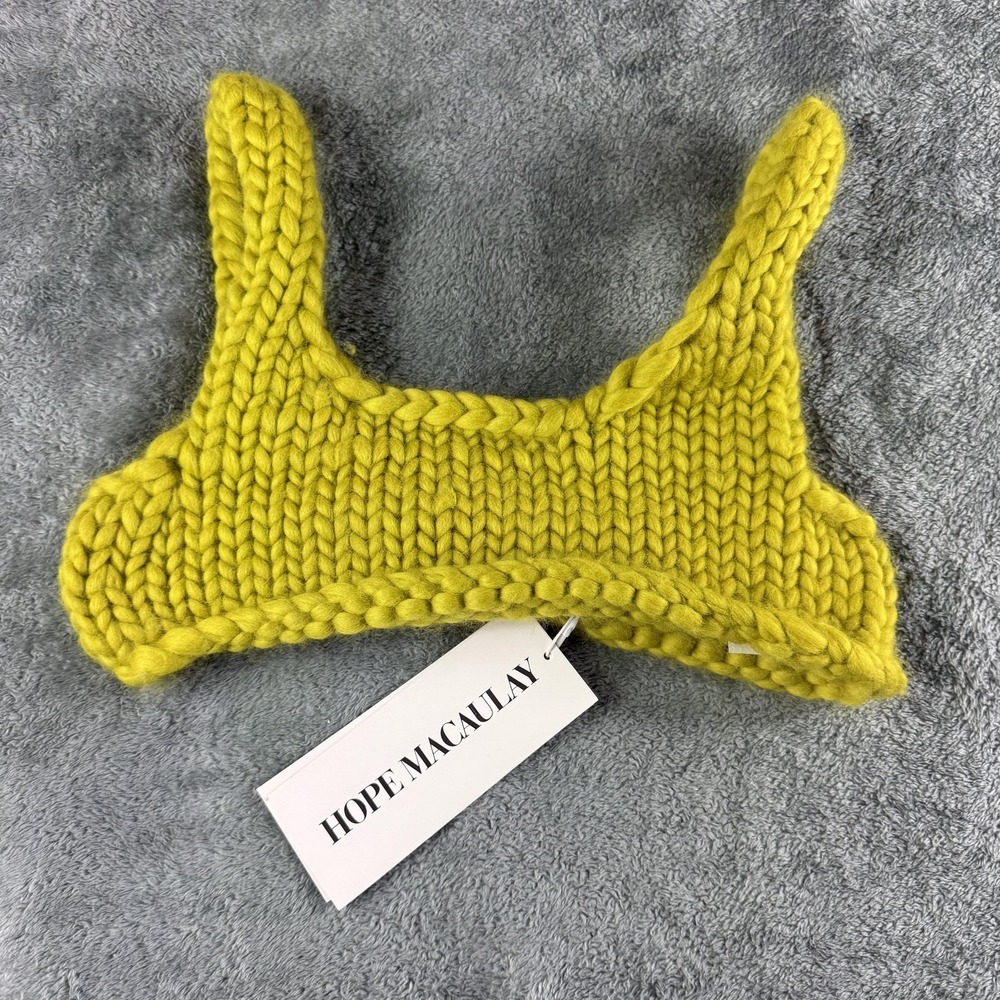 Hope Macaulay Crop Top Large Chunky Knit Merino Wool Handmade Ireland Tank Brale